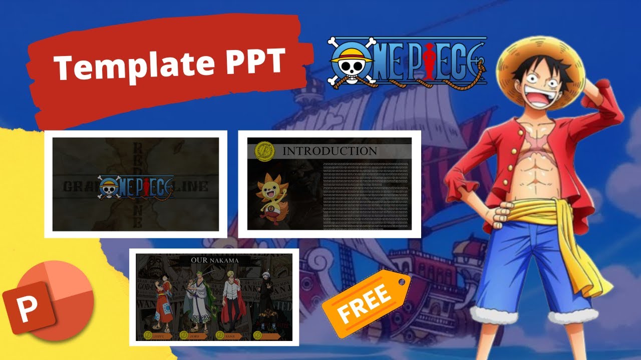 Template Powerpoint | One Piece | Gratis