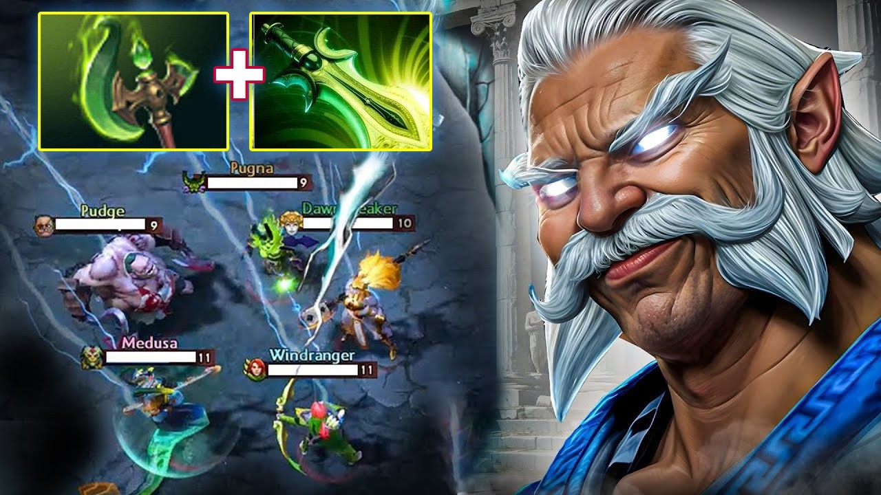 Zeus Cancer Max Attack Speed Parasma + Butterfly builds 35Kills in Immortal rank Dota 2