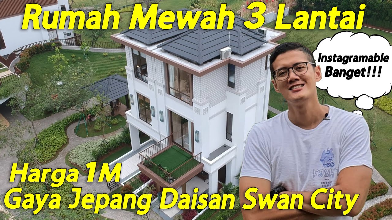 Rumah Mewah Tiga Lantai Harga 1M Bergaya Jepang di Daisan SwanCity