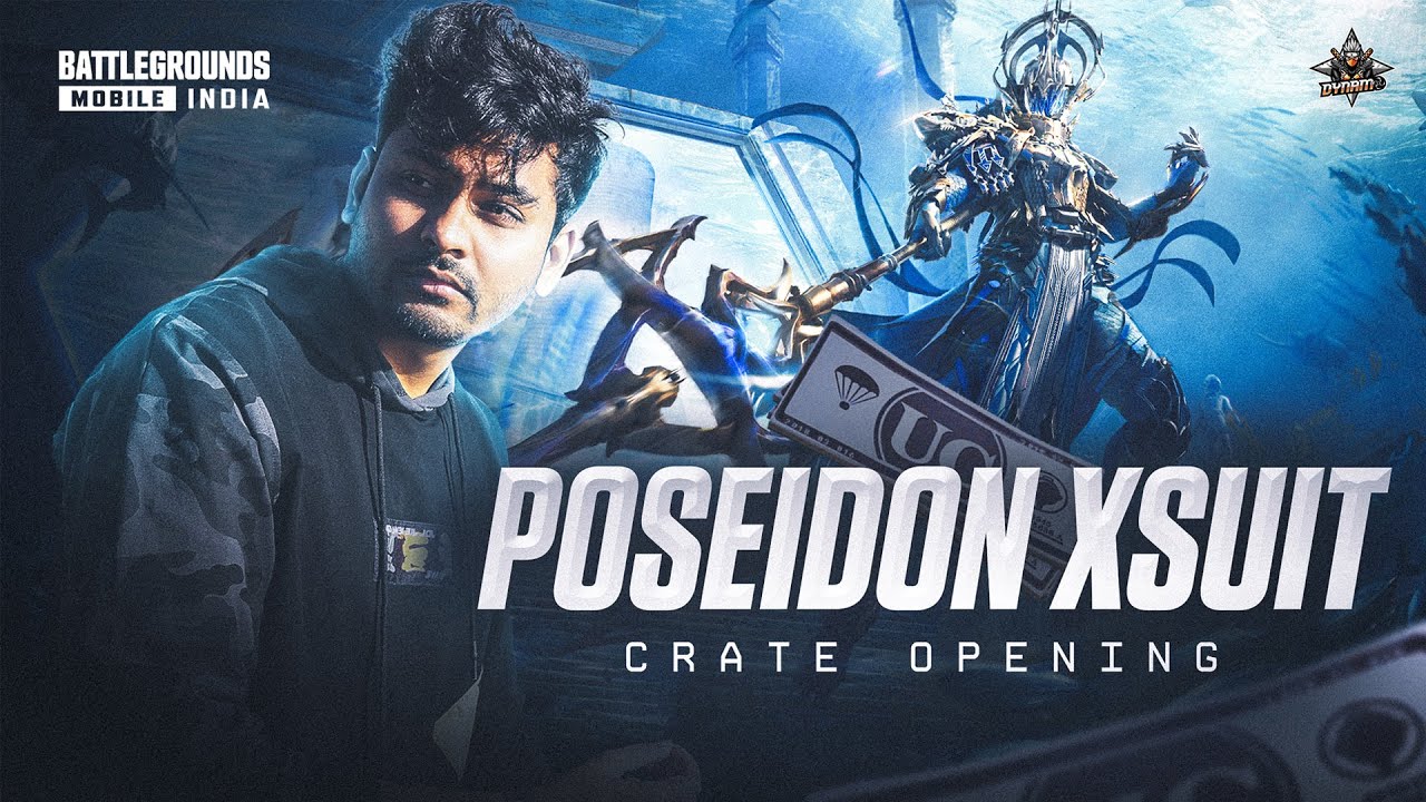 100,000 UC POSEIDON X-SUIT CRATE OPENING AT 100K LIKES TODAY | B.G.M.I. LIVE WITH DYNAMO GAMING