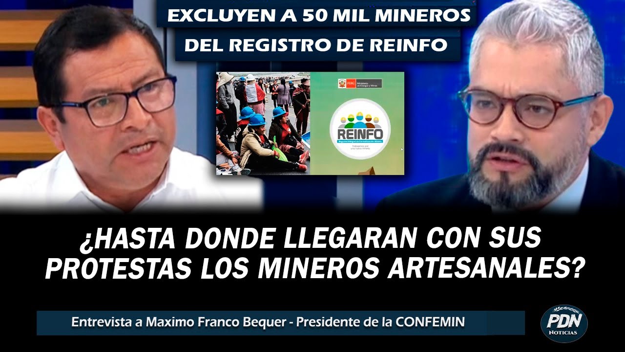 PDTE. DEL CONFEMIN RESPONDE TRAS DECISION DEL GOBIERNO DE  EXCLUSION DE 50 MIL REGISTROS DEL REINFO