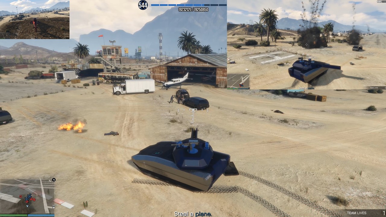 GTA Online: Solo Multibox: Landing Gear (Contact Job, Hard difficulty)