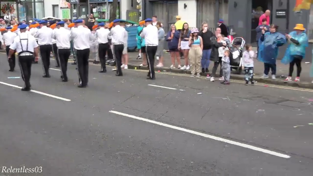 Whiterock Flute Band Belfast 12th July 2023 Video by Relentless03