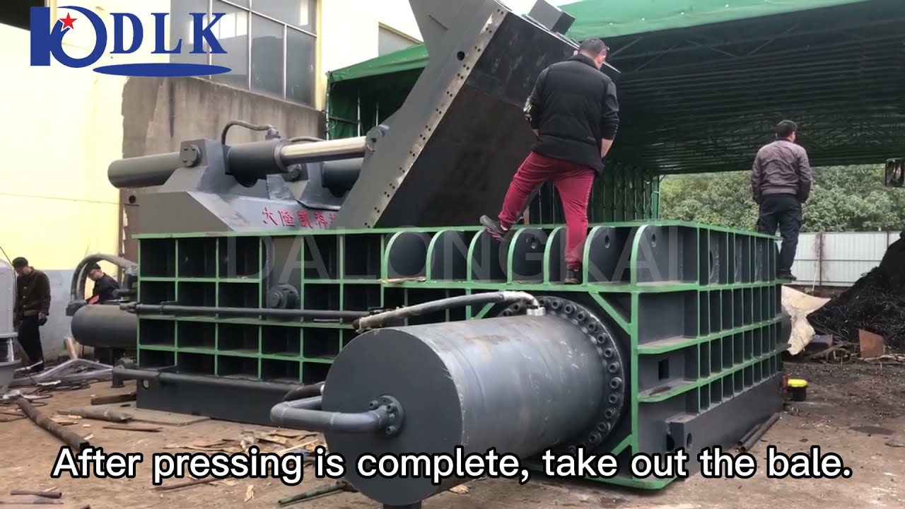 Automatic Hydraulic Scrap Metal Baler Waste Baling Press Machine