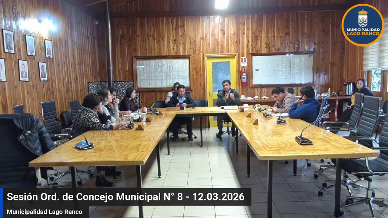 Sesión Ord. de Concejo Municipal N° 8 - 12.03.2026