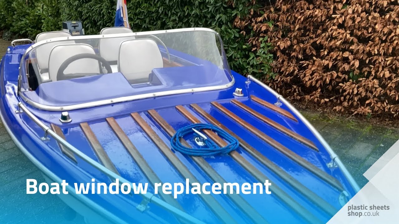 Replacing a boat window with acrylic sheet (Customer project) | Plasticsheetsshop.co.uk