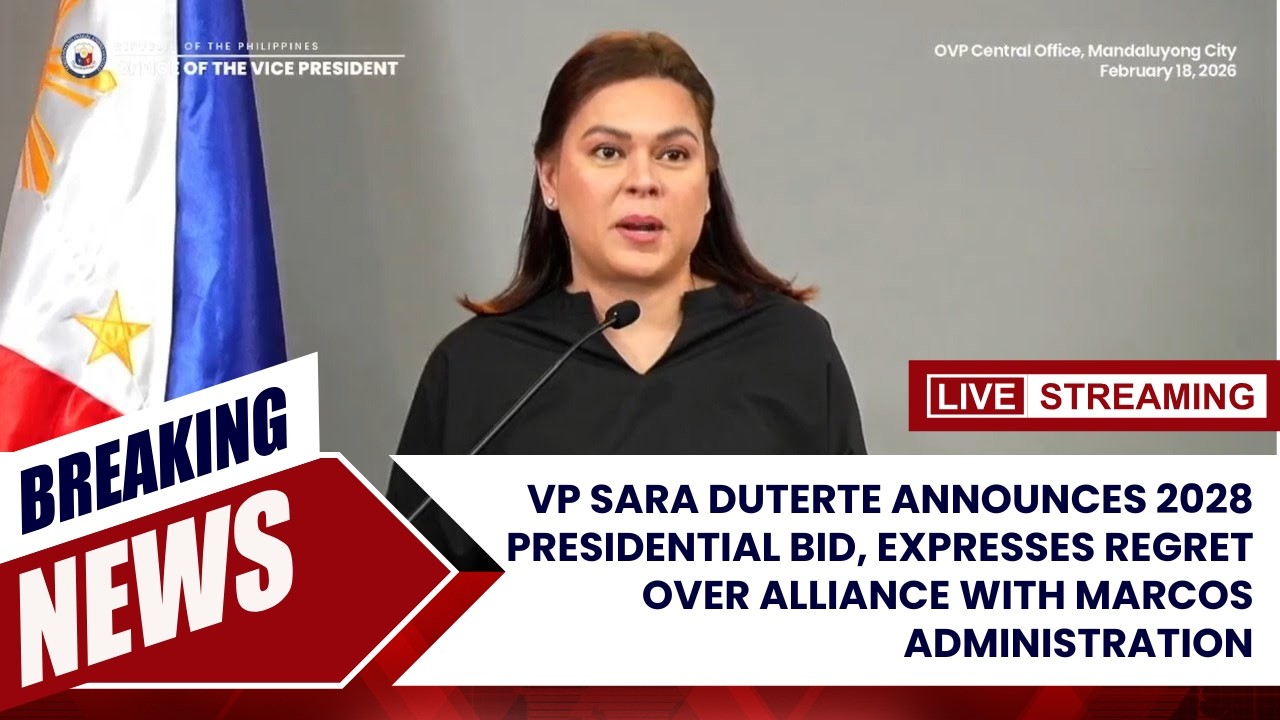 Press Briefing of Vice President Sara Duterte | February 18, 2026