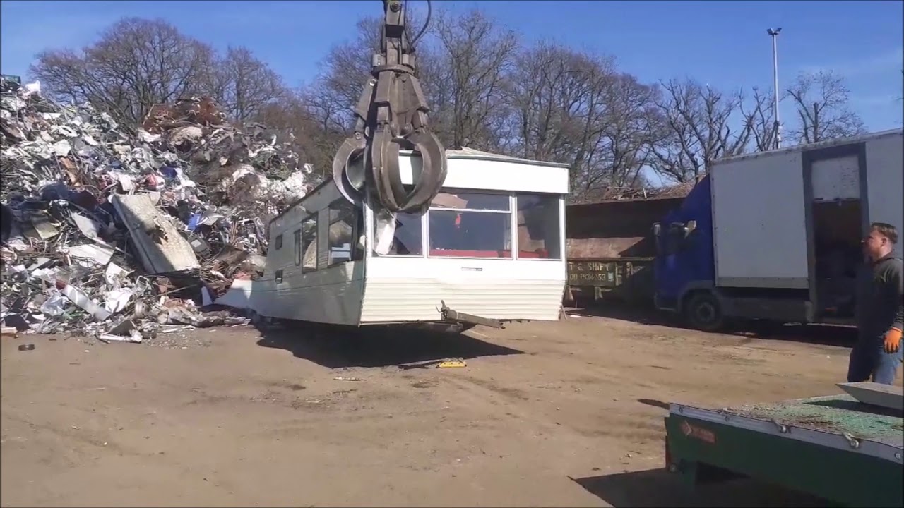Sunken Scrap Caravan Removal & Destruction