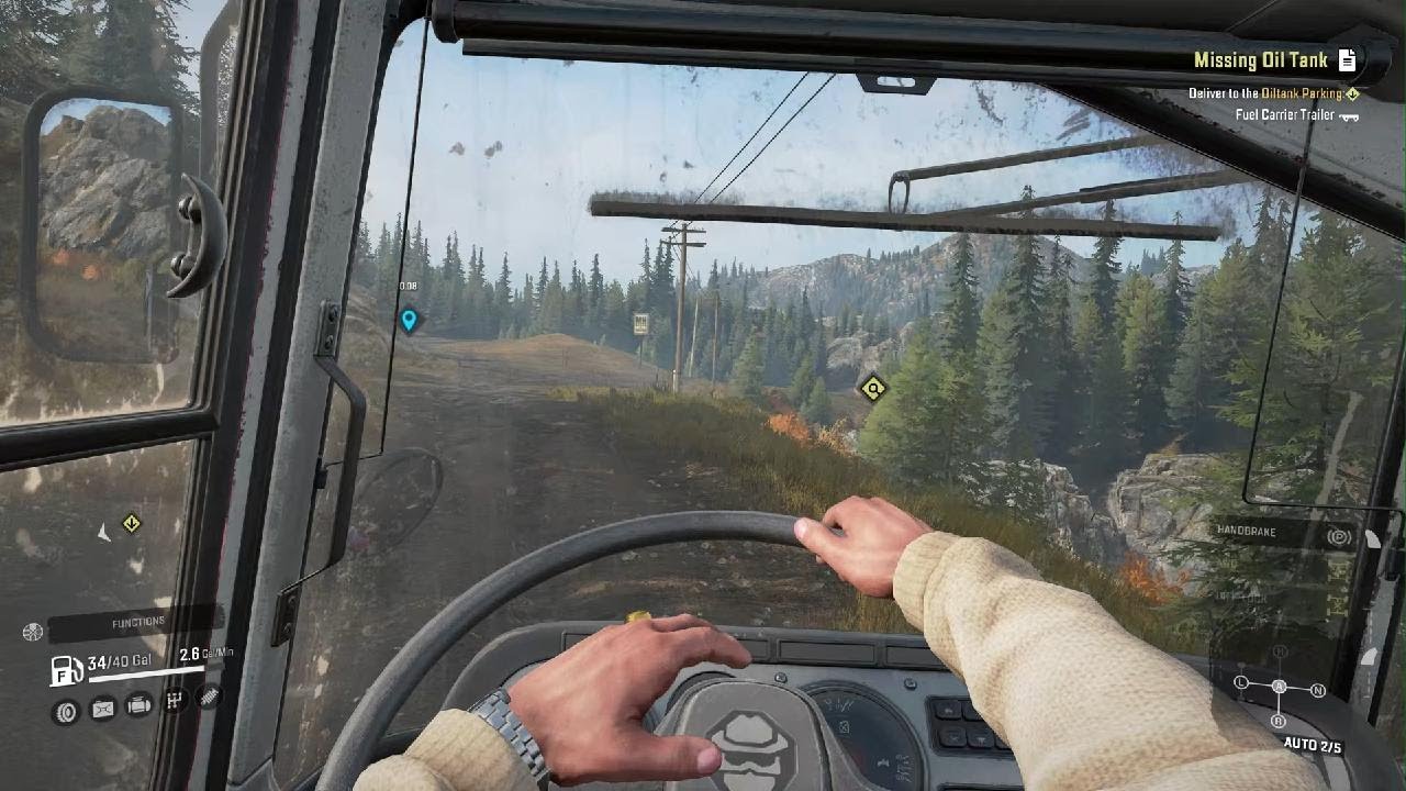 Snowrunner - Transporting a Fuel Tanker through the mud with the Bandit 
