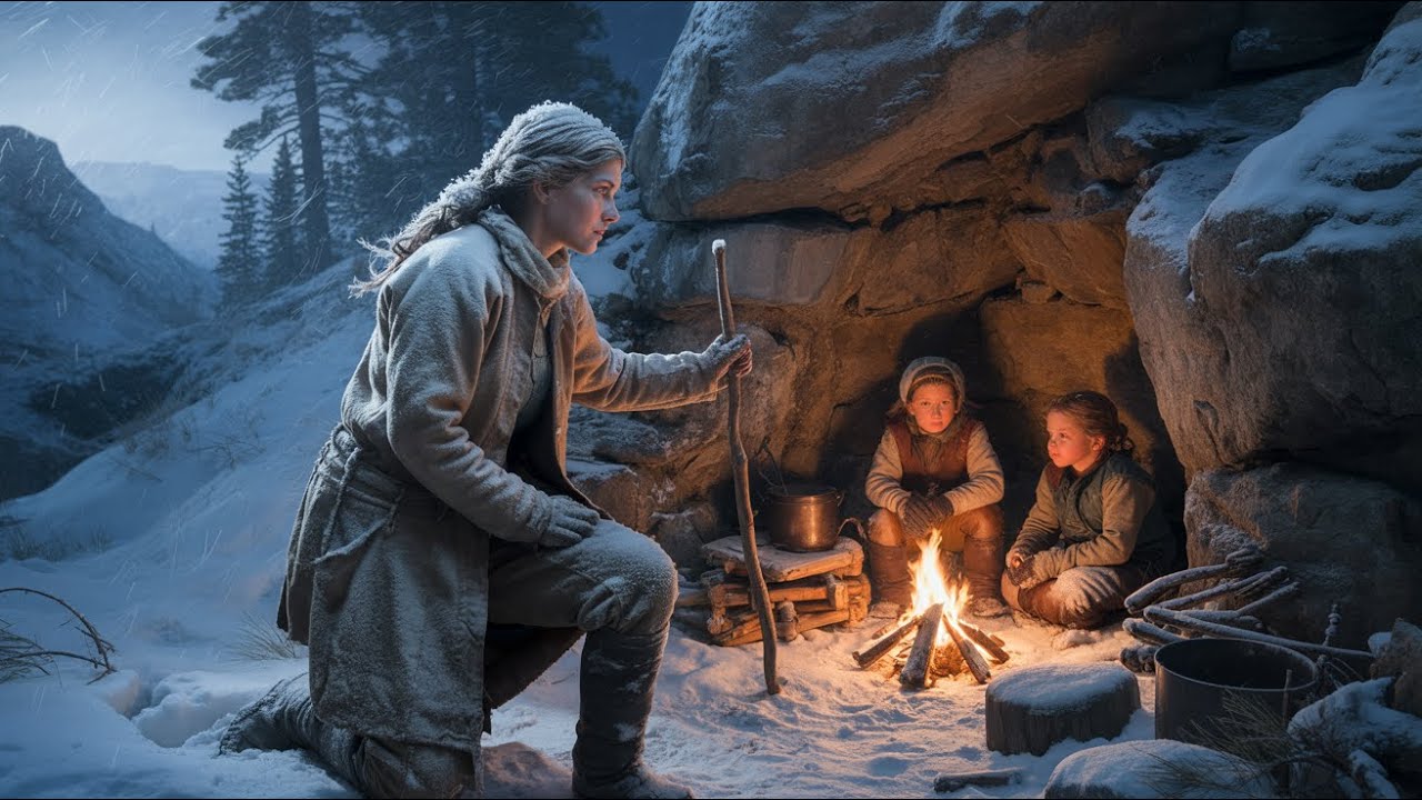 How a Mountain Woman Turned a Cave Into a Warm Shelter for Her Children During the Freeze