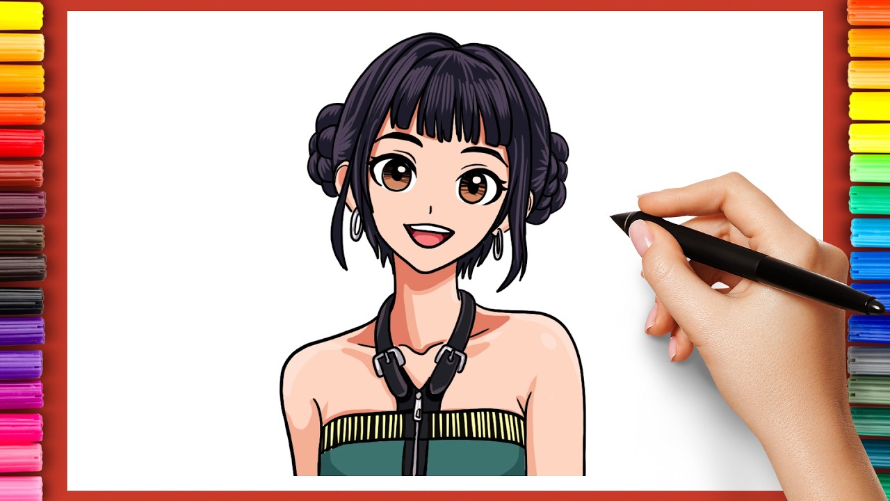 How to draw Anime Zoey (K-Pop Hunters) - Easy Step-by-Step Tutorial
