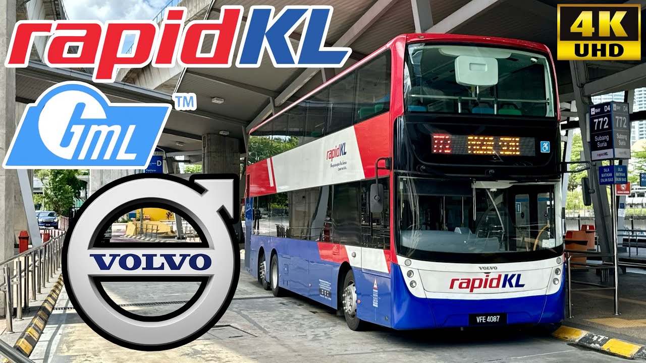 [Rapid Bus Kuala Lumpur: 772 Pasar Seni to Subang Suria & Bulatan Subang Airport] Gemilang Volvo B8L