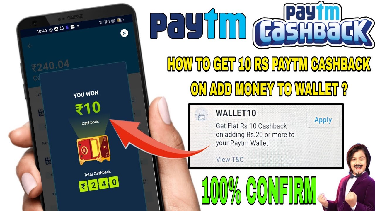 10 rs paytm cashback on add money to Paytm wallet | How to use WALLET10 promo code