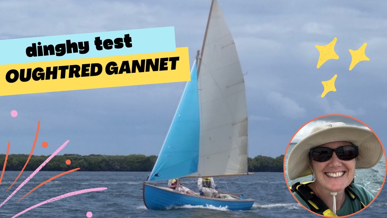 Oughtred Gannet test sail - Moreton Bay dinghy cruising