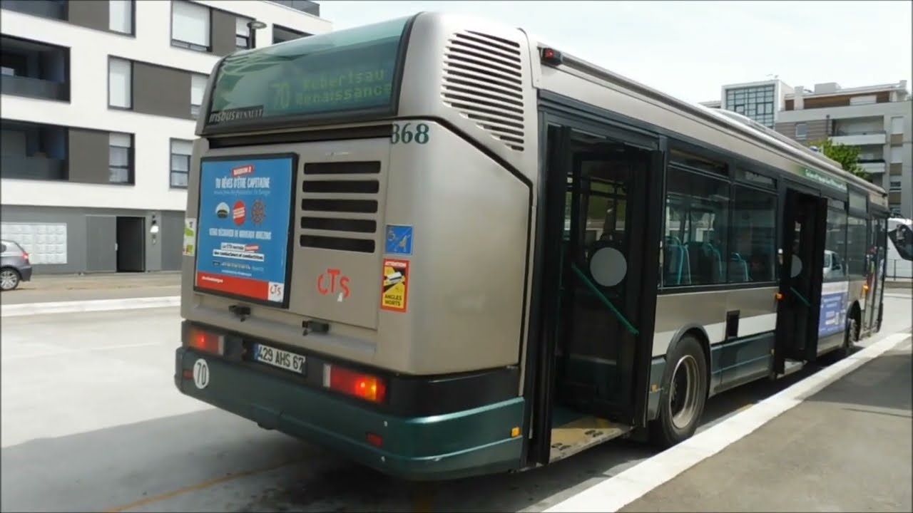 CTS A bord du Irisbus Agora S €3 n° 868 (ligne 70)