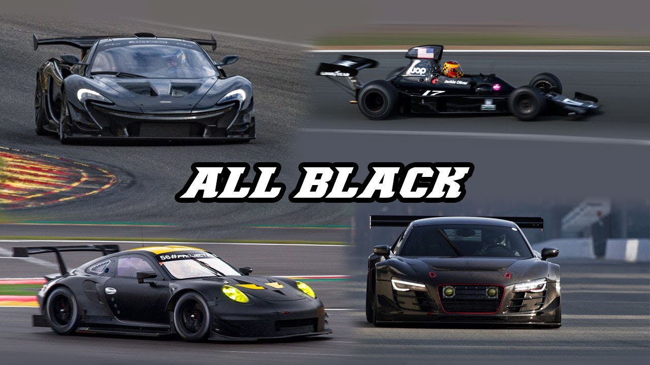 BLACK RACE / ROADCARS | 991 RSR, RX-3, i8 GTR, FXX, Zonda R, Impreza, P1 GTR, Huracan, F1, ...