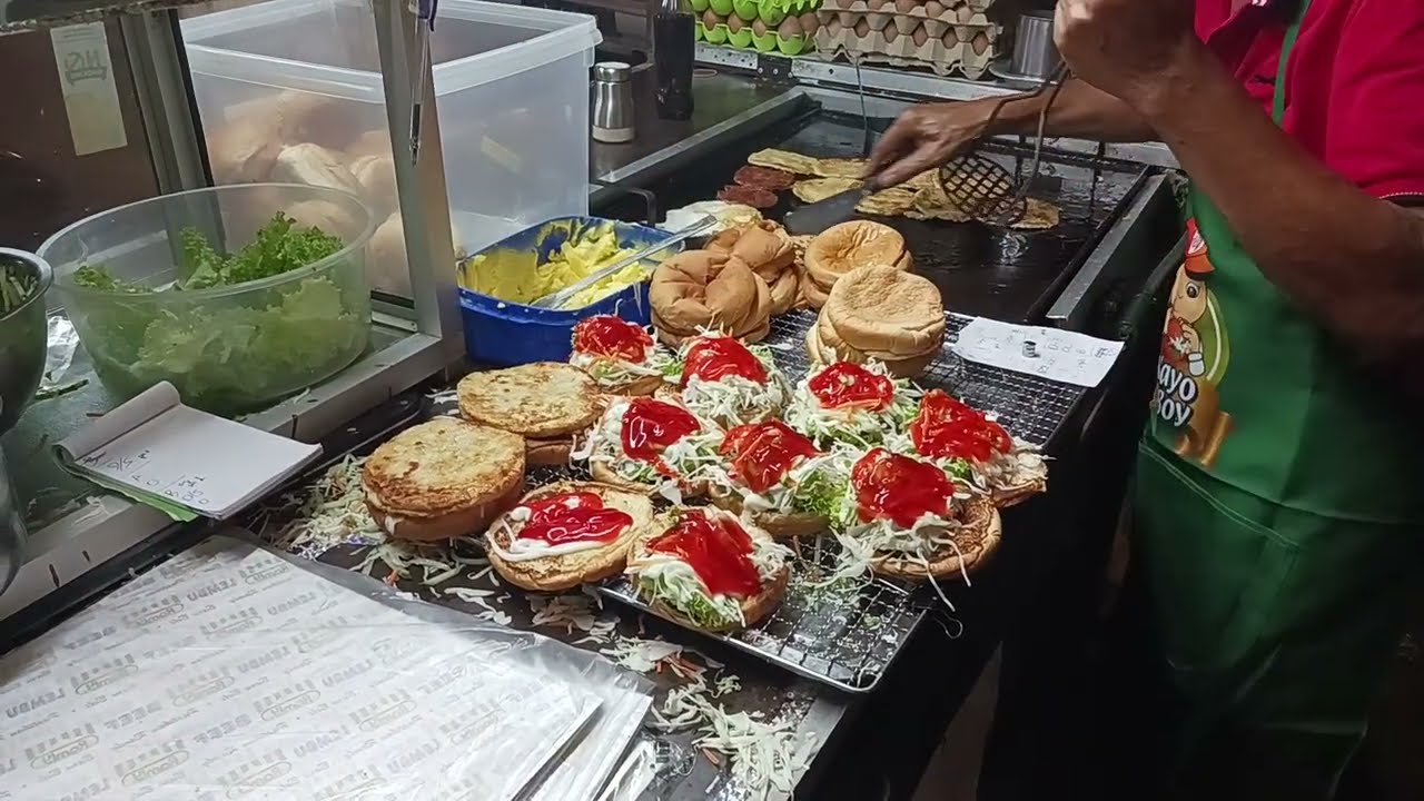 买马来人的汉堡包 (Buy hamburger)