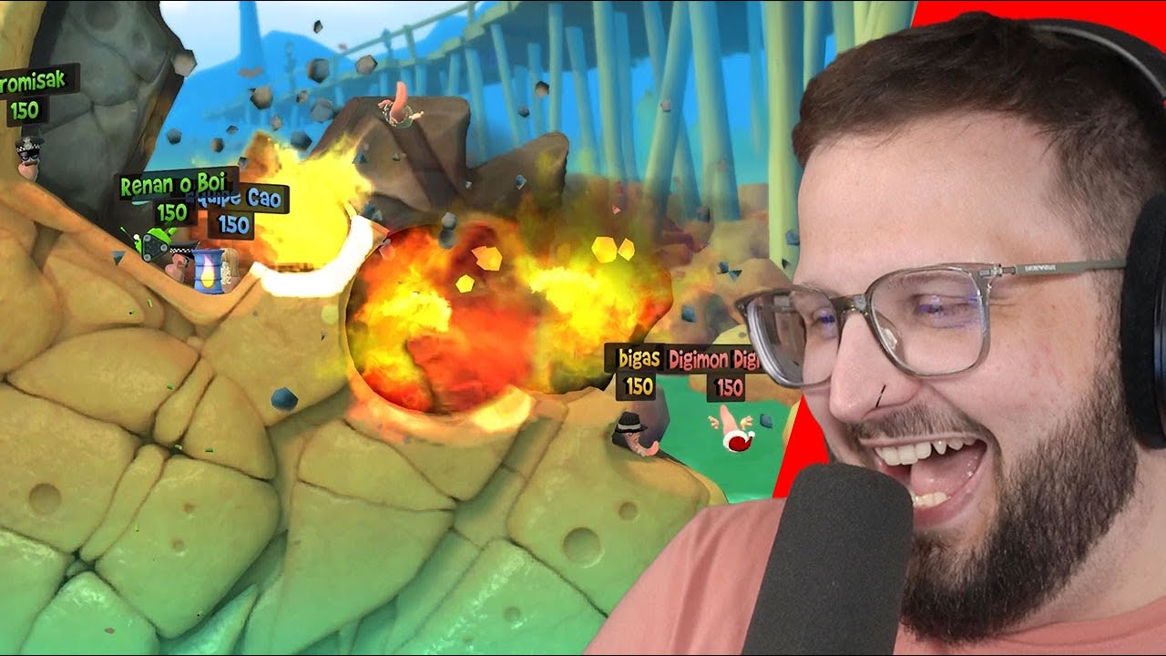 Os piores jogadores da história! | Worms Revolution