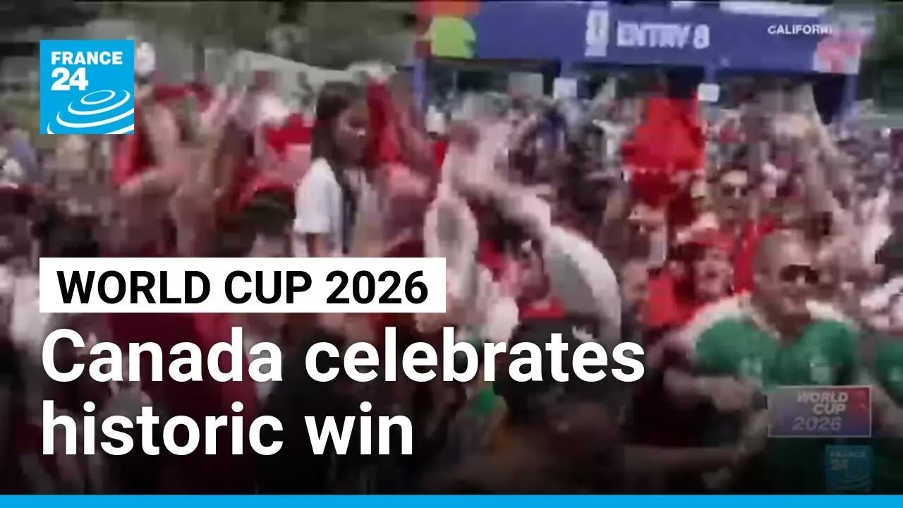 Canada celebrates historic win as last-gasp strike sends team into last 16 &bull; FRANCE 24 English