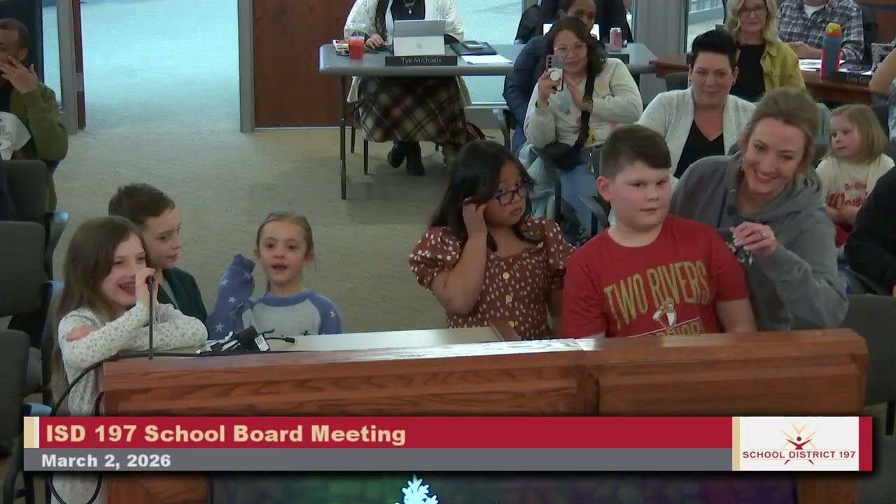 Somerset Student Recognition at School Board Meeting