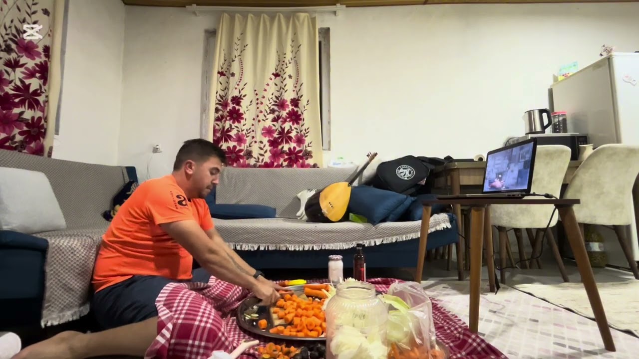 Tarla evinde ilk sahur hoşgeldin ramazan sahura kadar pratik turşu yaptım
