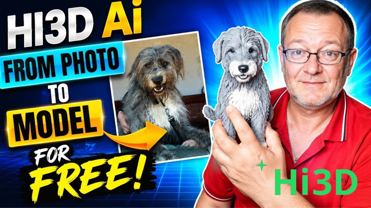 HI3D AI: Преврати любое фото в 3D-модель БЕСПЛАТНО!
