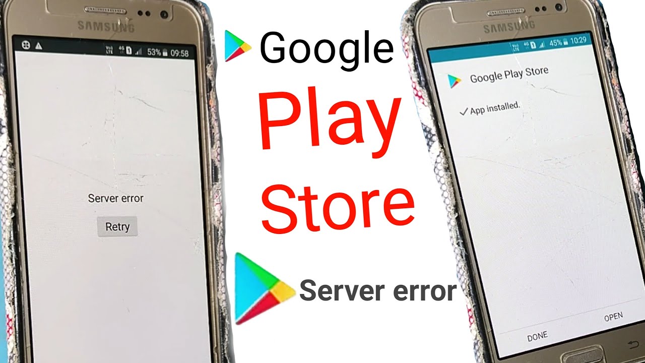 😥 Samsung j2 Play store server error kaise khatam kara how to server error play store solved problem