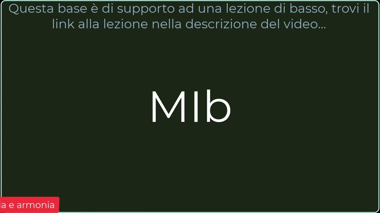 Base per Esercizio di Basso Elettrico