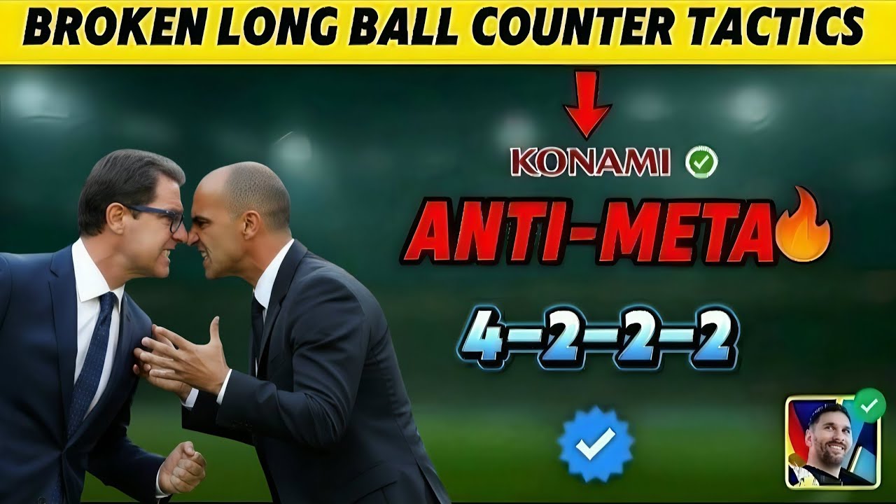 Broken 4-2-2-2 Long Ball Counter Tactics in eFootball 2026 Mobile! One Setting Makes It Unstoppable