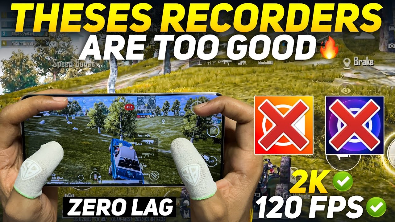 BEST NO LAG SCREEN RECORDER FOR ANDROID GAMING 🥶 4K/120 FPS Screen Recording App For Android