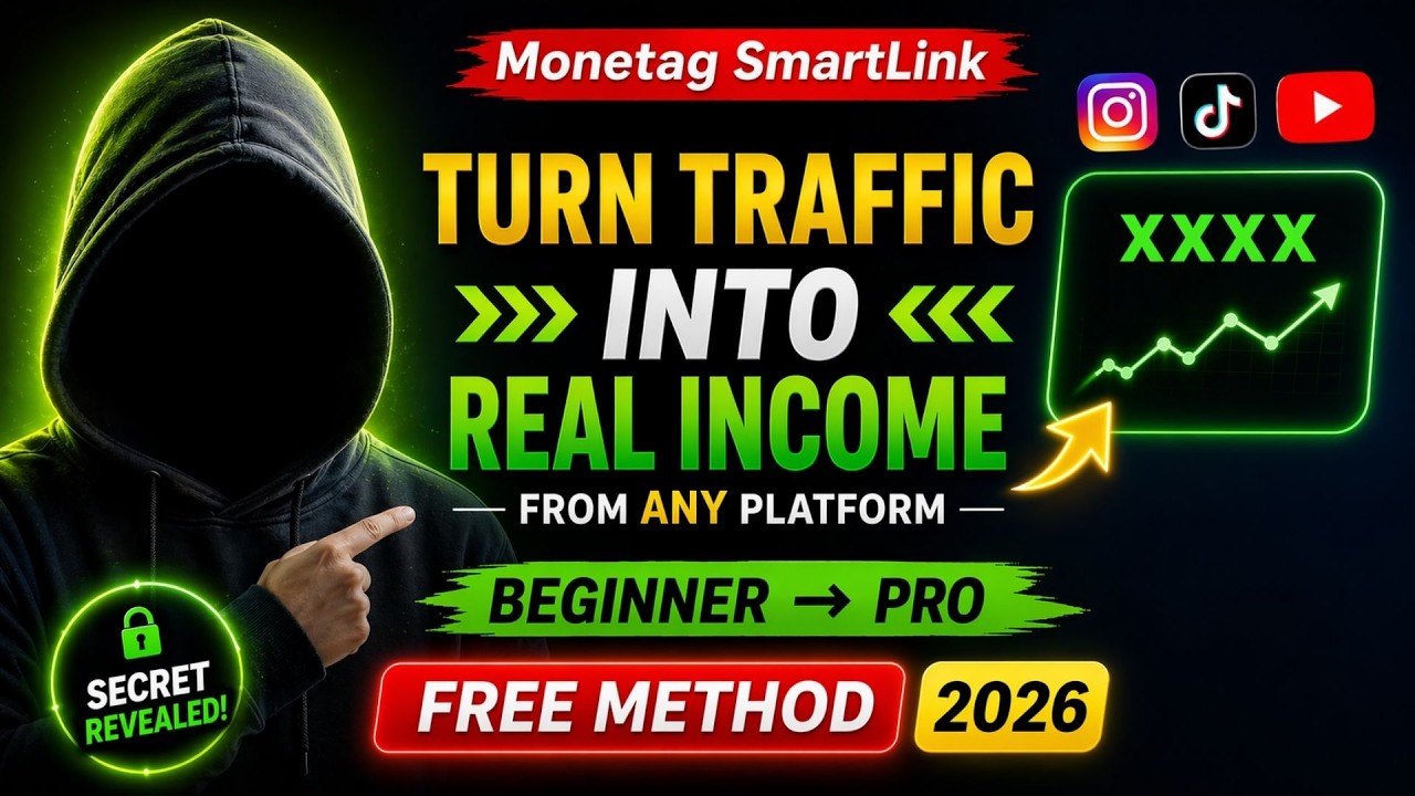 Monetag SmartLink: How to Make Money from Social Media Traffic (Beginner to Pro)