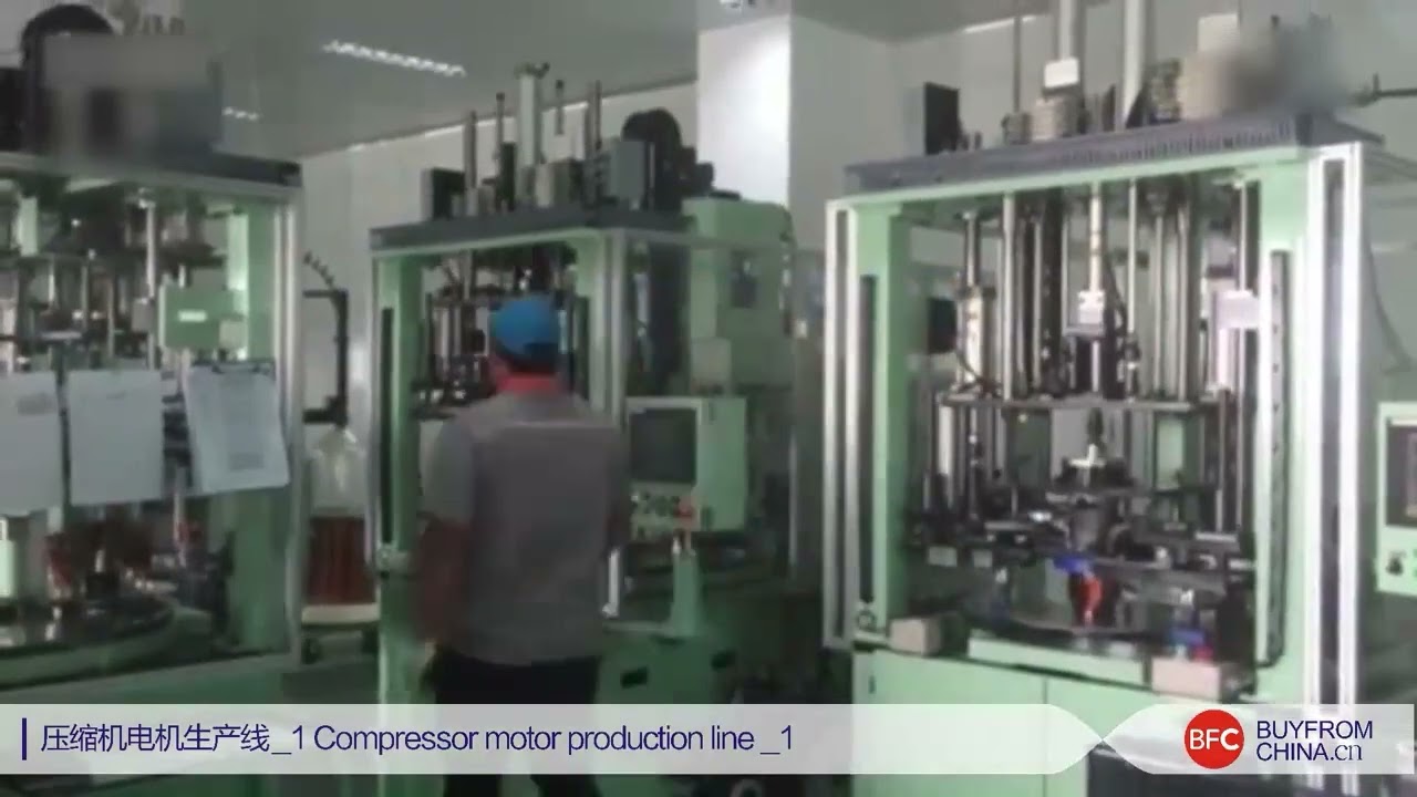 Compressor motor production line