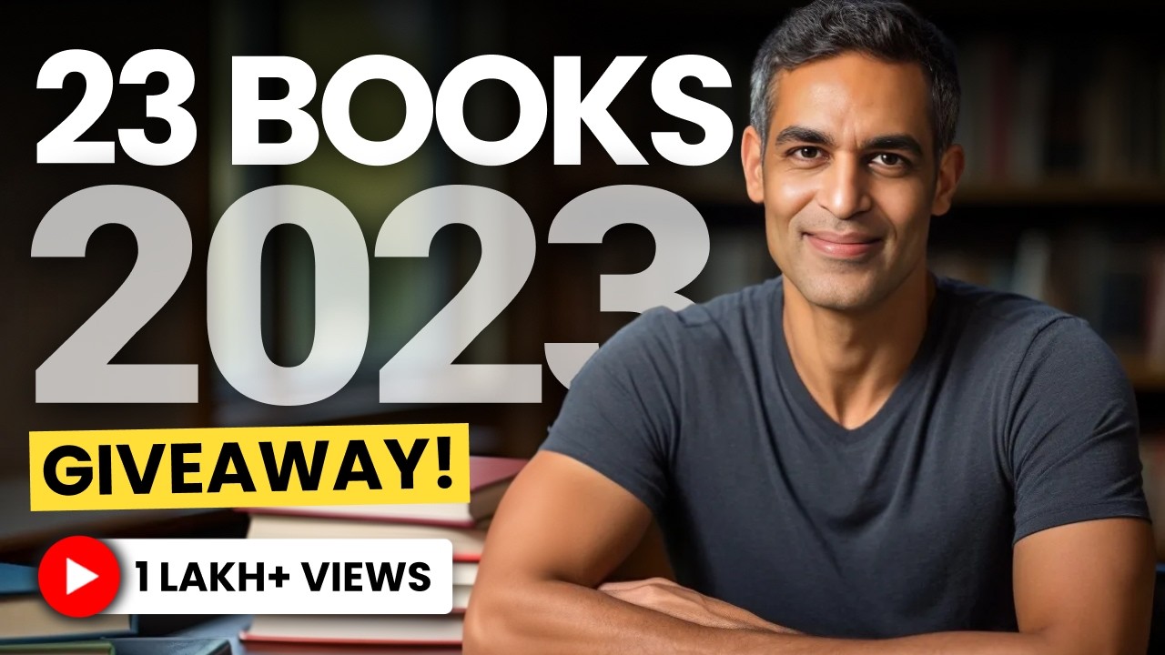 My TOP 23 BOOKS GIVEAWAY! | Book Recommendations 2024 | Warikoo Hindi
