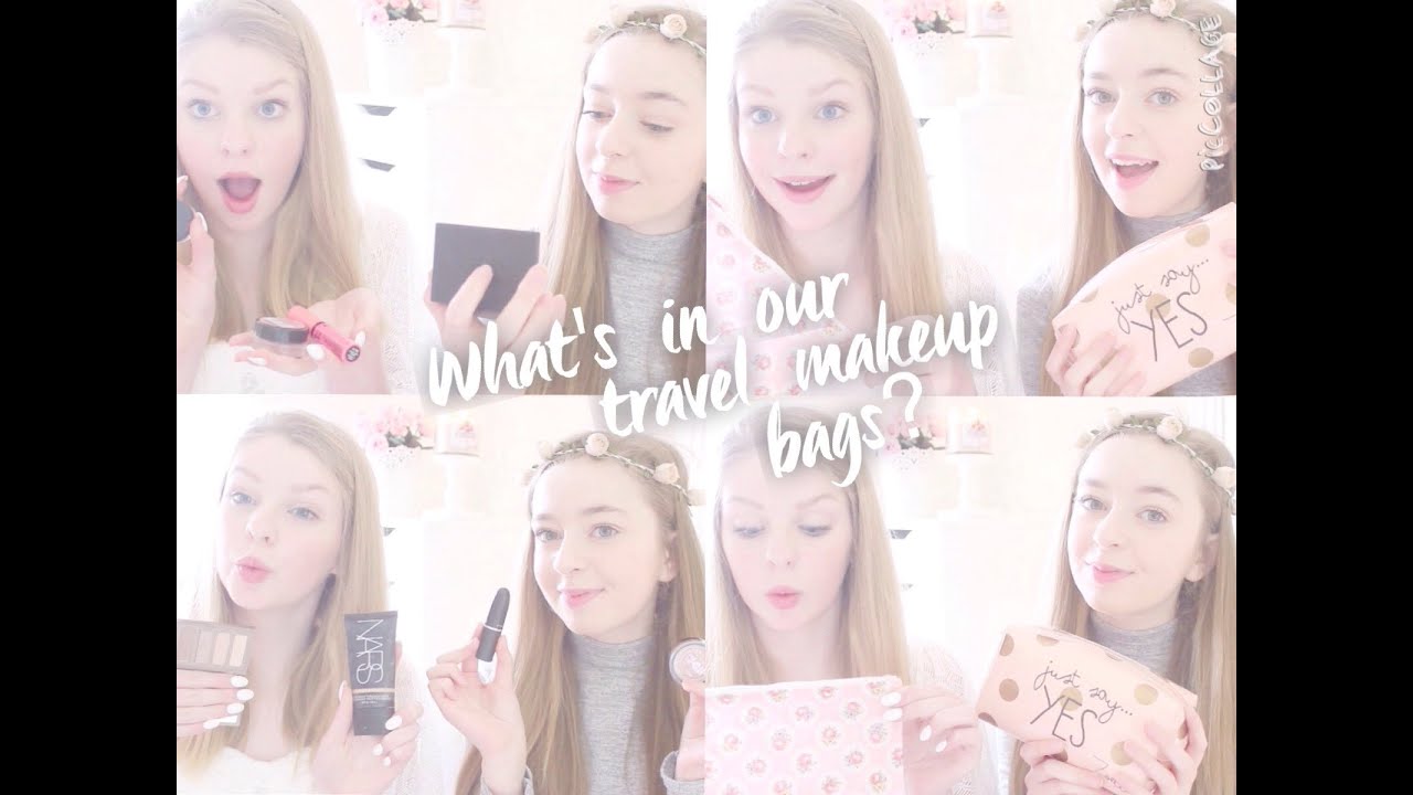 ♡What's In Our Travel Makeup Bags? | Floral Princess♡