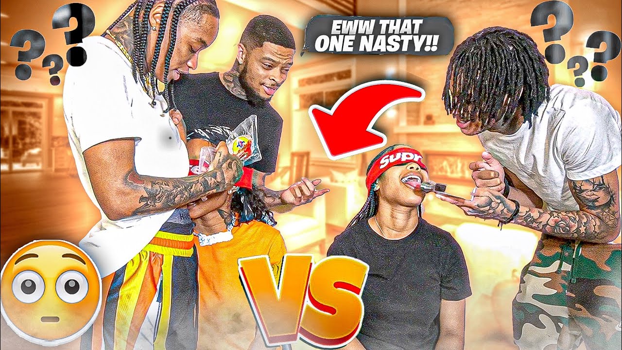 WHAT'S IN MY MOUTH CHALLENGE! ft. FLO, CRYSTAL, NUNI, AMVRR