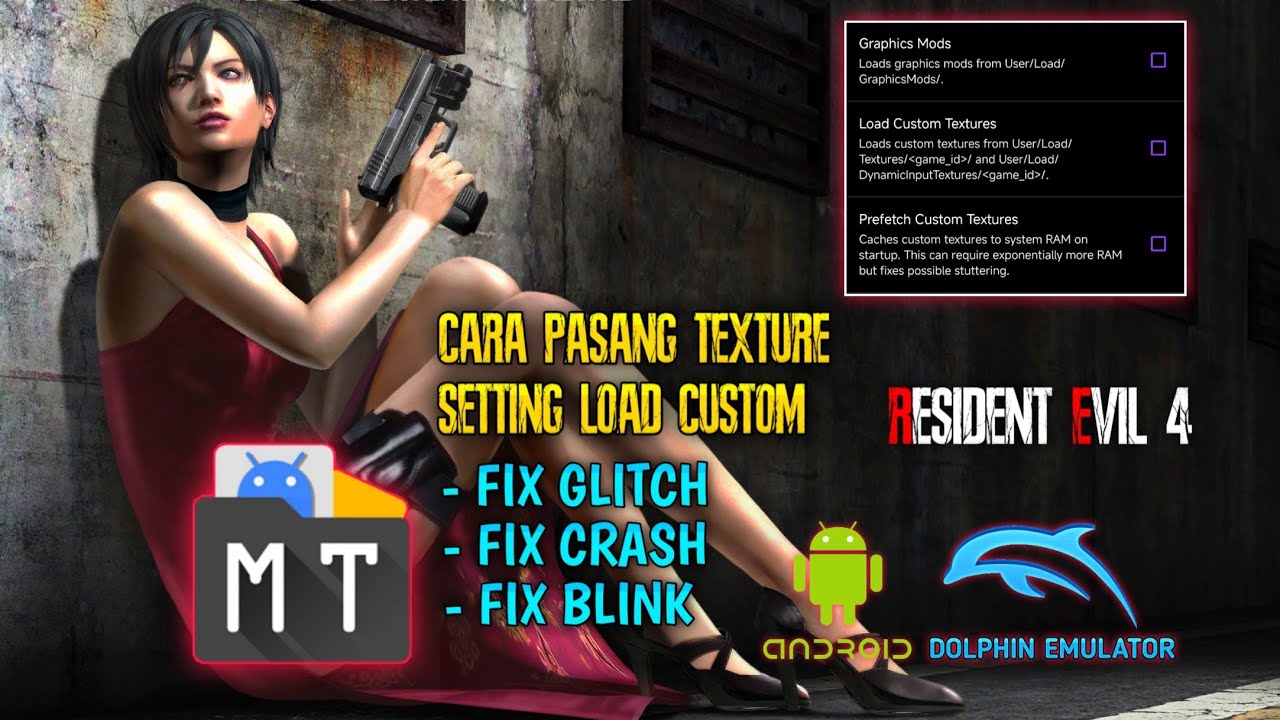 Cara Pasang Texture & Load Custom Texture Re4 Wii - Dolphin Emulator Android