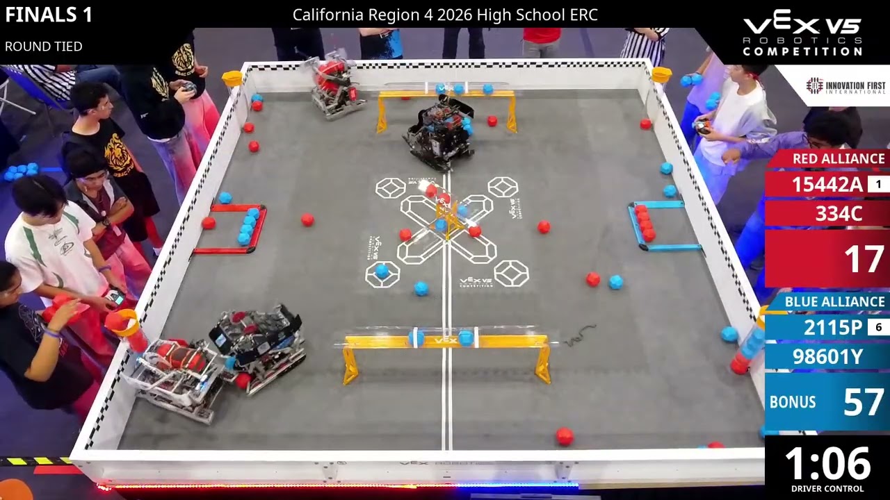 California 4 Regionals : Division 1 - Final #1-1 - 15442A & 334C vs 2115P & 98601Y - Auton + Driver
