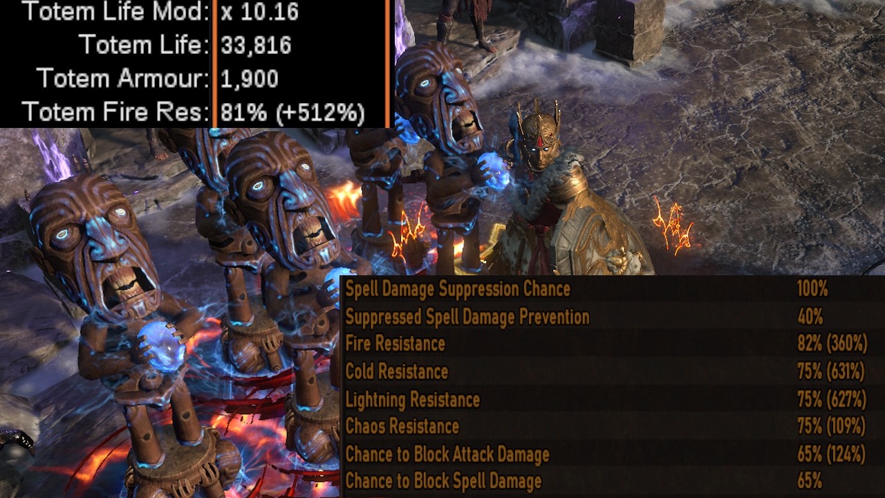 Flamewood Totem Champion [Path of Exile 3.28 Mirage]
