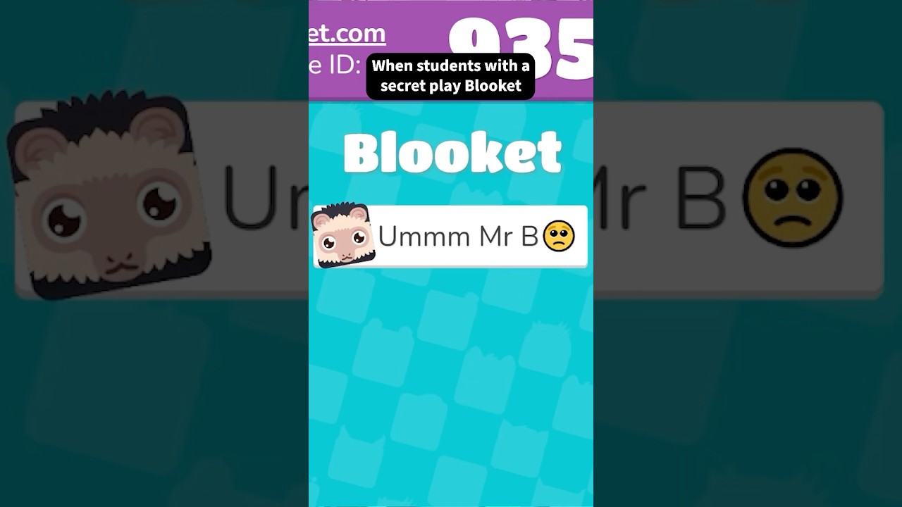 Когда студенты с секретом играют в Blooket #смешныешорты #лол