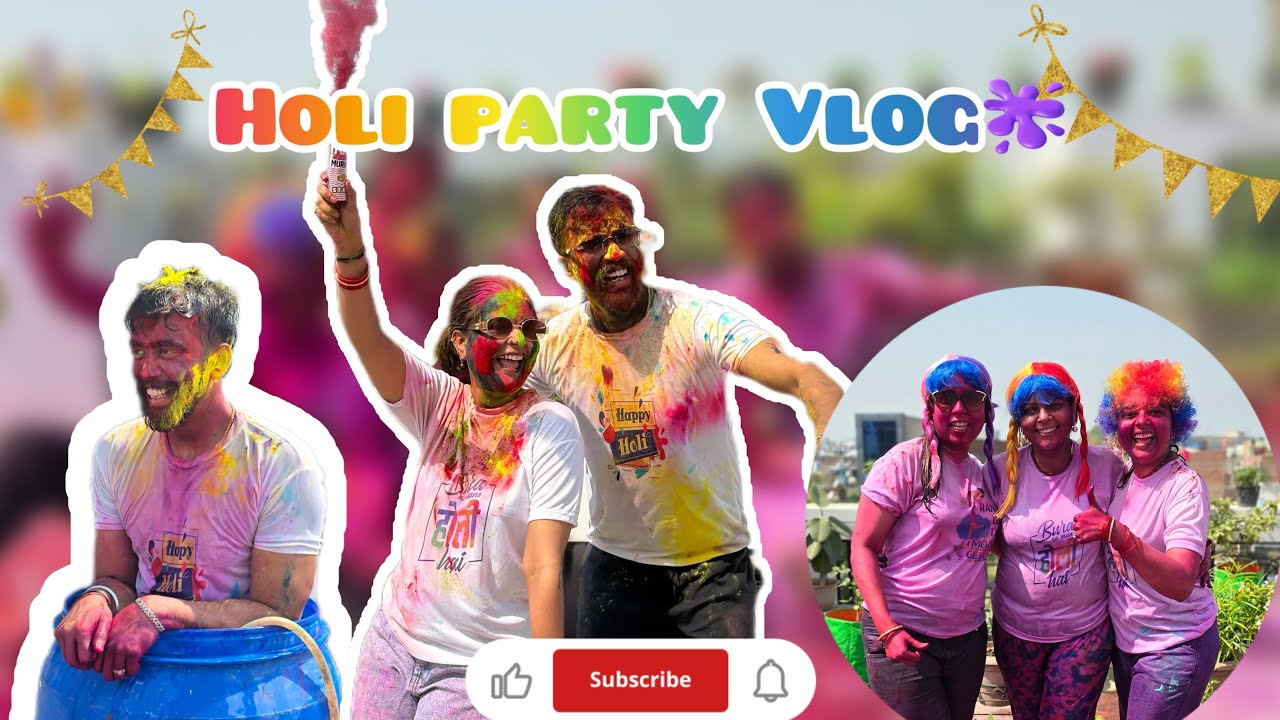 HOLI PARTY VLOG🫟🤩|| BHAANG NE MACHAAI DHAMAAL🎨😎 #holi #holispecial #holi2026 #holivlog 