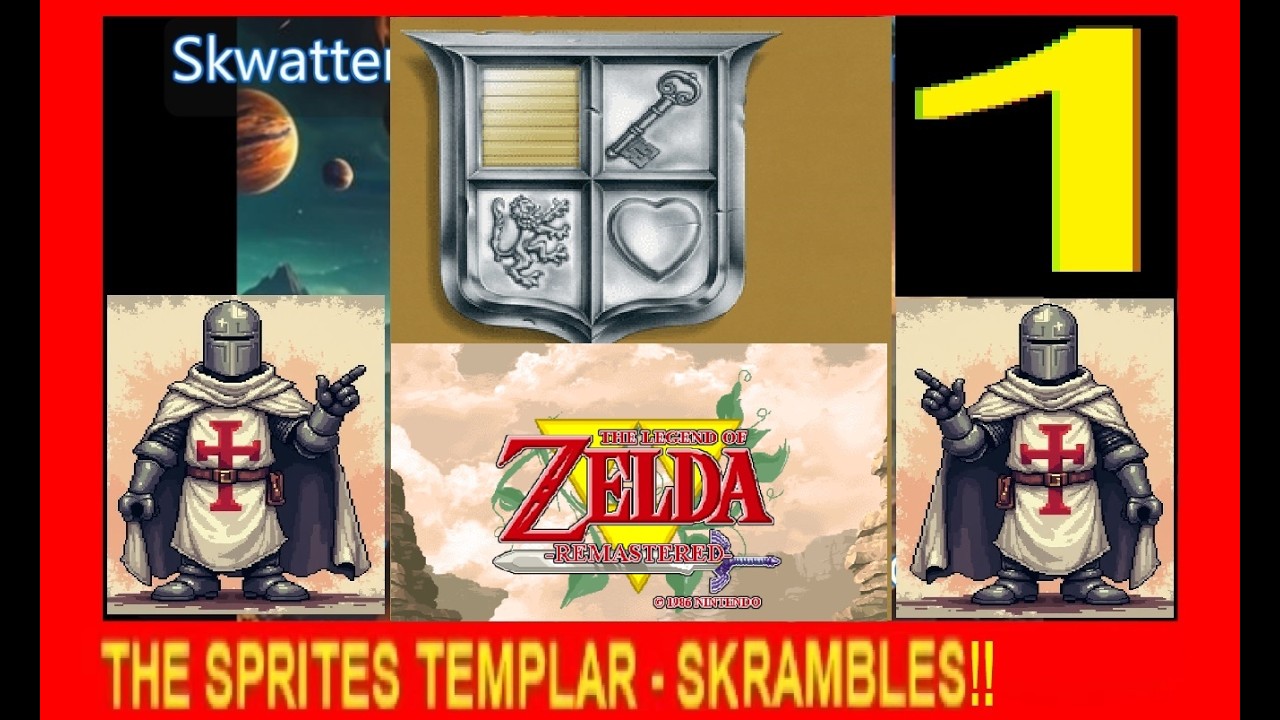 THE LEGEND OF ZELDA - REMASTERED V1 - NES - Skwatter's Cheat 'em & Skramble 'em!!