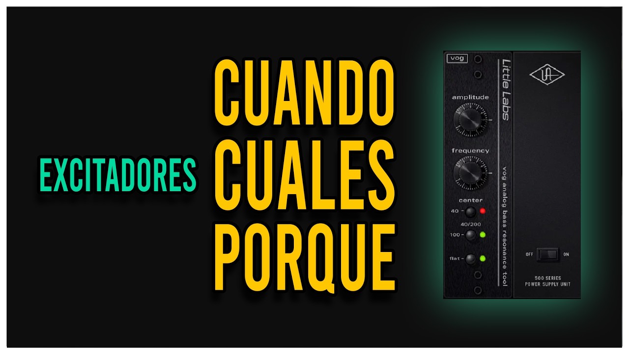 &iquest;Cuando usar excitador y cuales son los que uso?