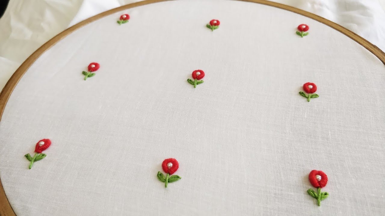 All Over Design For Kurti/Dress (Hand Embroidery Work)