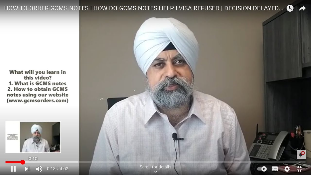 HOW TO ORDER GCMS NOTES I HOW DO GCMS NOTES HELP I VISA REFUSED | DECISION DELAYED | PART 1