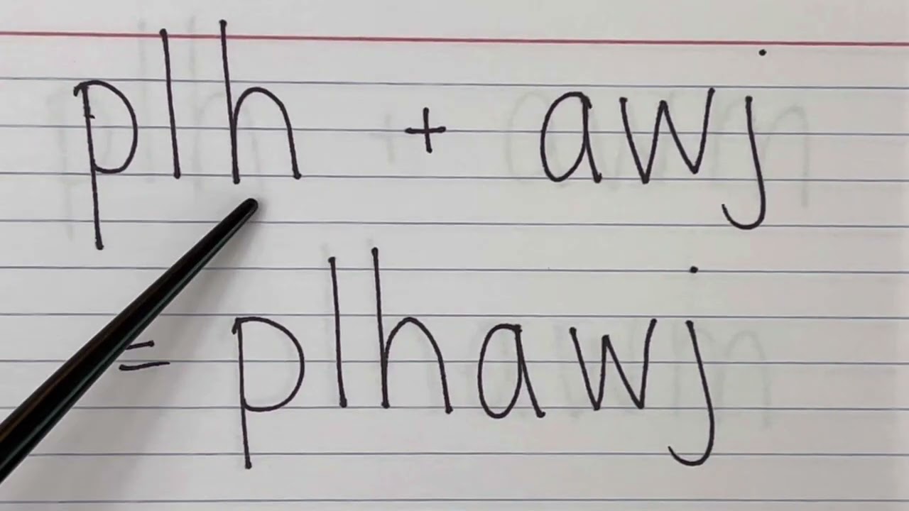 Hmong Consonants - Plh
