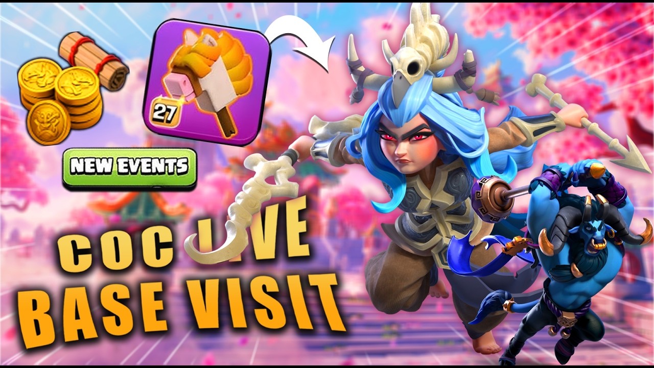 🔴 COC LIVE 🔥 New Event Gameplay + FREE Rewards 😍 | Rank Push Attacks | Clash of Clans Live