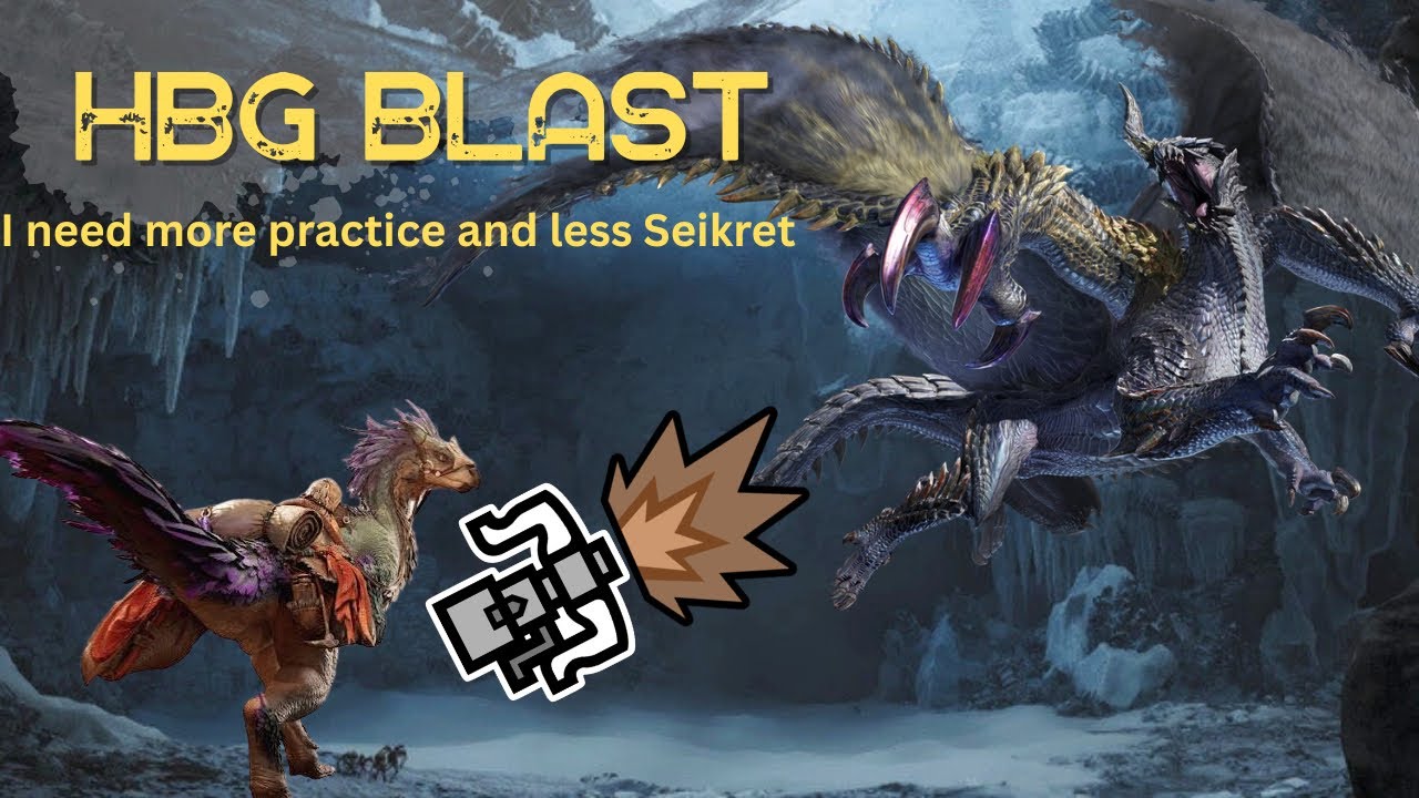 Seikret uses HBG Blast Build vs 9 star Gore [MH Wilds]