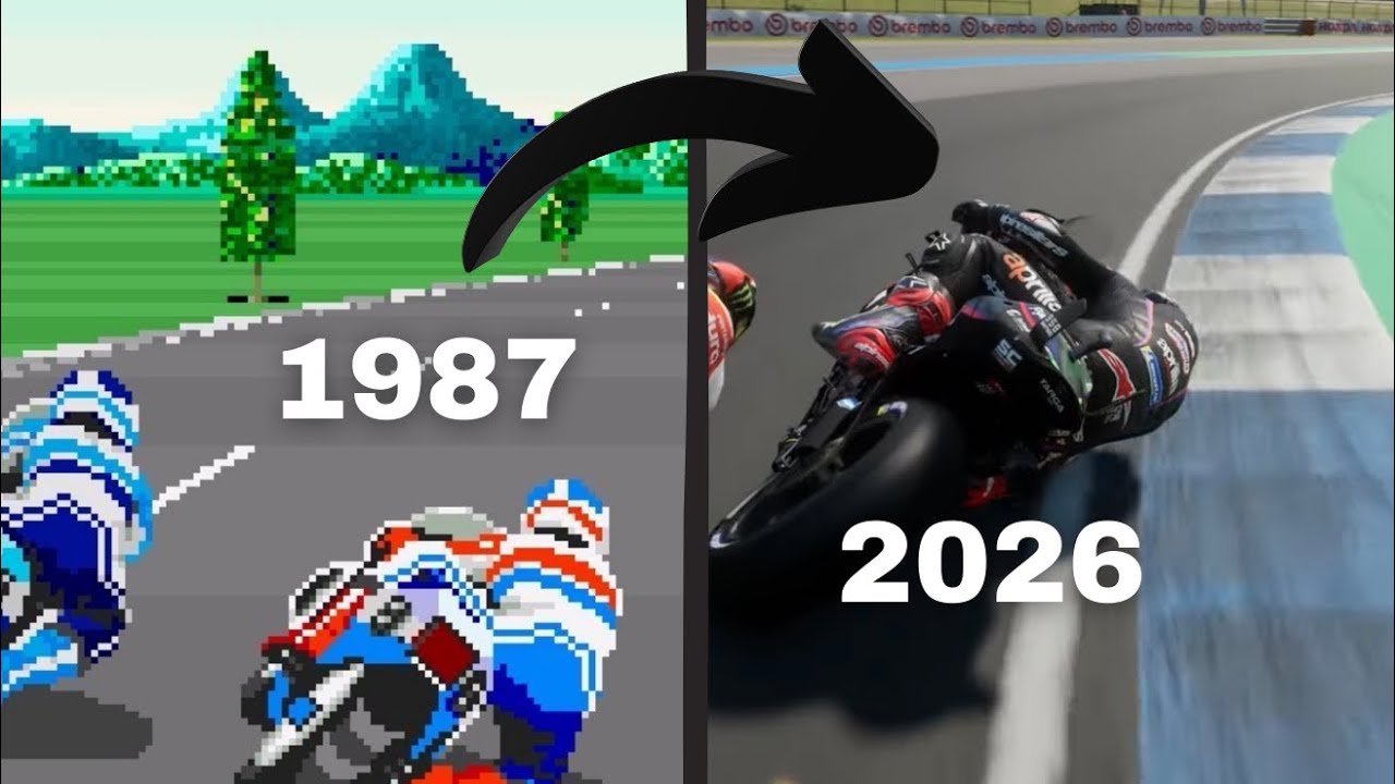 A EVOLUÇÃO dos Games de MOTO ao longo dos anos 