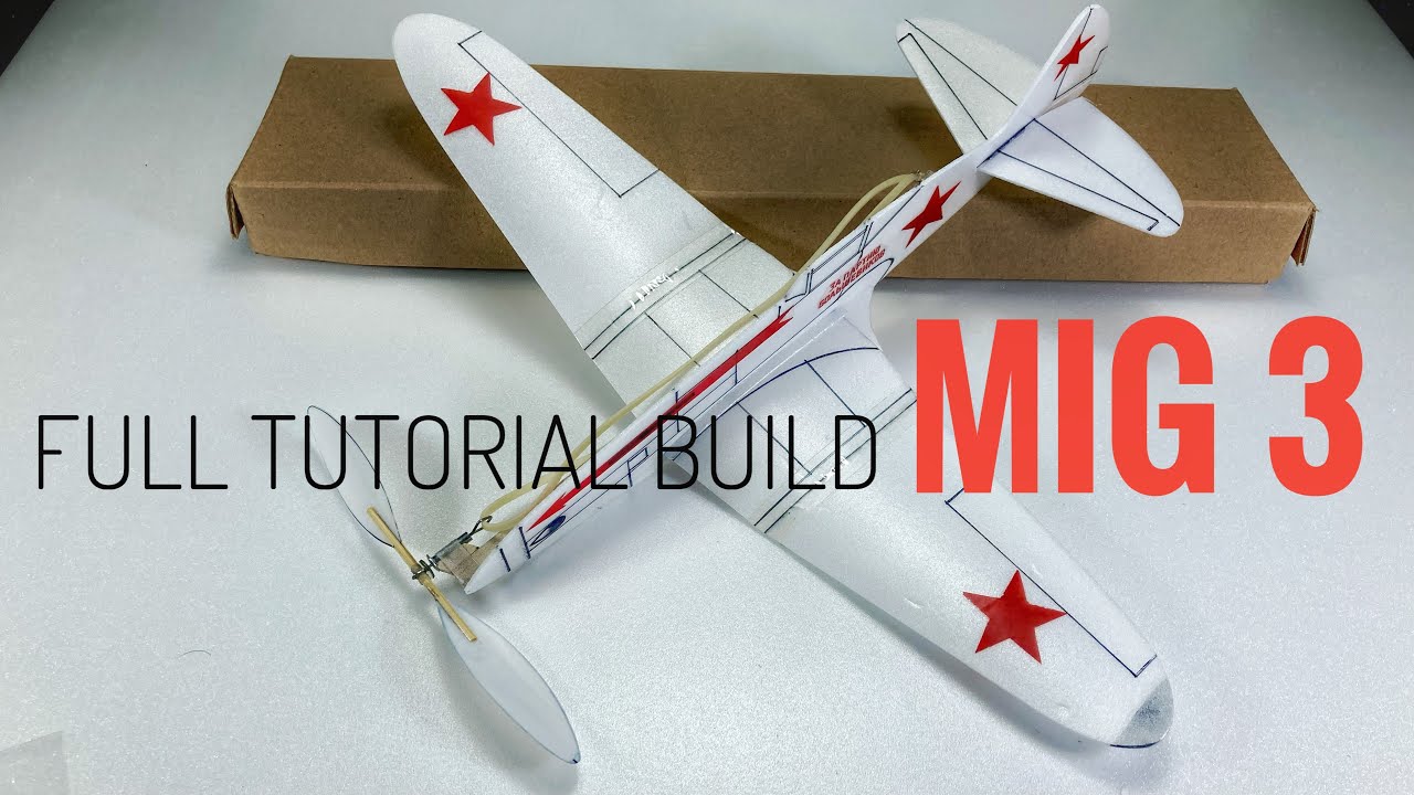 How To Build Kit Mig 3 Rubber Powered Airplane