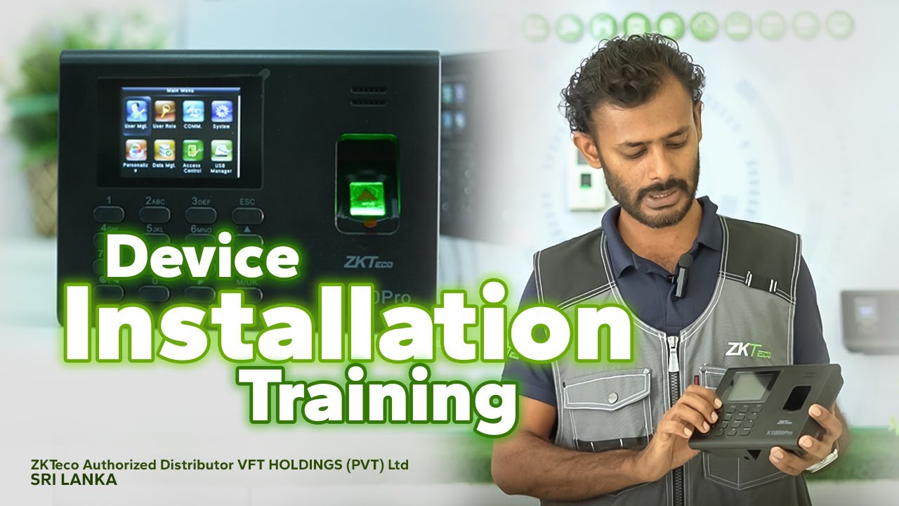 ZKTeco Fingerprint Device Installation - VFT HOLDINGS (PVT) LTD